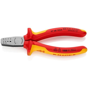 Knipex 97 68 145 A Crimping Pliers for End Sleeves Ferrules 145mm VDE